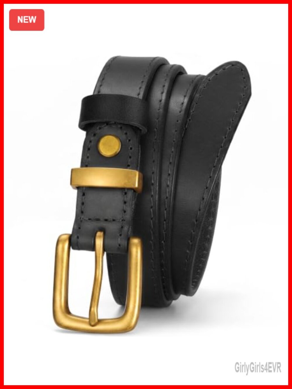 Genuine Leather Skinny Belt for Jeans Pants Adjustable 0.91" Vintage